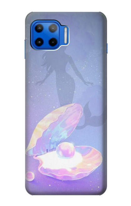 W3823 Beauty Pearl Mermaid Hard Case and Leather Flip Case For Motorola Moto G 5G Plus