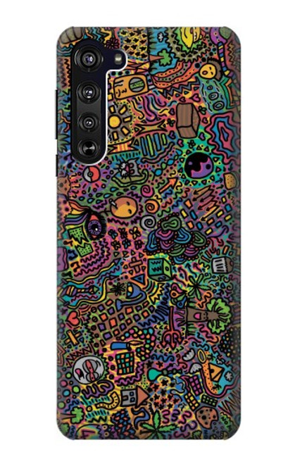 W3815 Psychedelic Art Hard Case and Leather Flip Case For Motorola Edge