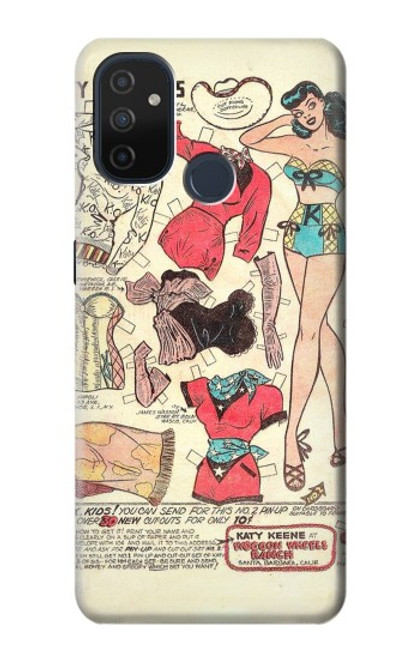 W3820 Vintage Cowgirl Fashion Paper Doll Hard Case and Leather Flip Case For OnePlus Nord N100