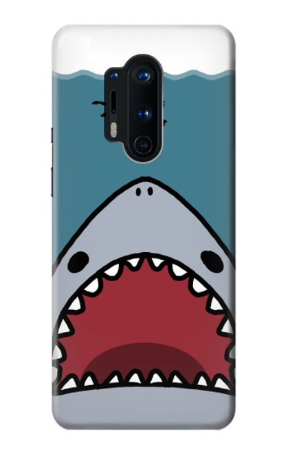 W3825 Cartoon Shark Sea Diving Hard Case and Leather Flip Case For OnePlus 8 Pro