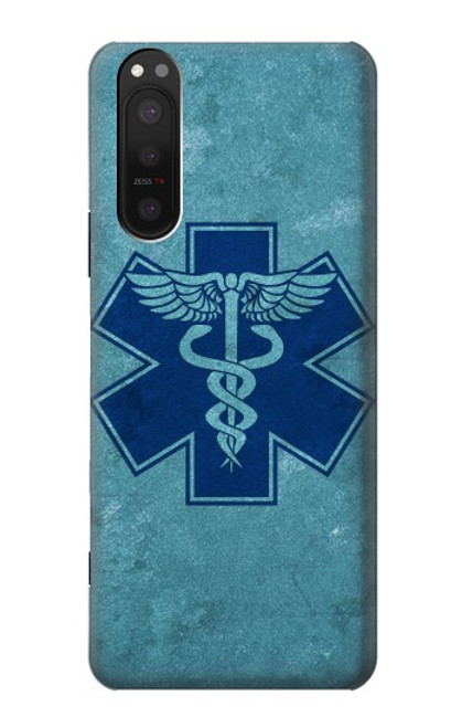W3824 Caduceus Medical Symbol Hard Case and Leather Flip Case For Sony Xperia 5 II