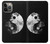 W1372 Moon Yin-Yang Hard Case and Leather Flip Case For iPhone 13 Pro