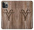 W2183 Goat Wood Graphic Printed Hard Case and Leather Flip Case For iPhone 13 Pro