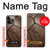 W2661 Leather Soccer Football Graphic Hard Case and Leather Flip Case For iPhone 13 Pro