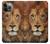 W2870 Lion King of Beasts Hard Case and Leather Flip Case For iPhone 13 Pro