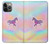 W3203 Rainbow Unicorn Hard Case and Leather Flip Case For iPhone 13 Pro