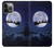 W3508 Xmas Santa Moon Hard Case and Leather Flip Case For iPhone 13 Pro