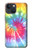 W1697 Tie Dye Colorful Graphic Printed Hard Case and Leather Flip Case For iPhone 13 mini