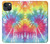 W1697 Tie Dye Colorful Graphic Printed Hard Case and Leather Flip Case For iPhone 13 mini