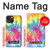 W1697 Tie Dye Colorful Graphic Printed Hard Case and Leather Flip Case For iPhone 13 mini