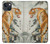 W1934 Chinese Tiger Painting Hard Case and Leather Flip Case For iPhone 13 mini