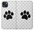 W2355 Paw Foot Print Hard Case and Leather Flip Case For iPhone 13 mini