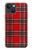 W2374 Tartan Red Pattern Hard Case and Leather Flip Case For iPhone 13 mini