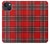 W2374 Tartan Red Pattern Hard Case and Leather Flip Case For iPhone 13 mini