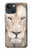 W2399 White Lion Face Hard Case and Leather Flip Case For iPhone 13 mini