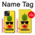 W2443 Funny Pineapple Sunglasses Kiss Hard Case and Leather Flip Case For iPhone 13 mini