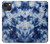 W3439 Fabric Indigo Tie Dye Hard Case and Leather Flip Case For iPhone 13 mini