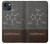 W3475 Caffeine Molecular Hard Case and Leather Flip Case For iPhone 13 mini