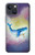 W3802 Dream Whale Pastel Fantasy Hard Case and Leather Flip Case For iPhone 13 mini