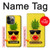 W2443 Funny Pineapple Sunglasses Kiss Hard Case and Leather Flip Case For iPhone 13 Pro Max