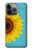 W3039 Vintage Sunflower Blue Hard Case and Leather Flip Case For iPhone 13 Pro Max