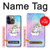 W3256 Cute Unicorn Cartoon Hard Case and Leather Flip Case For iPhone 13 Pro Max