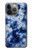 W3439 Fabric Indigo Tie Dye Hard Case and Leather Flip Case For iPhone 13 Pro Max