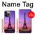 W3447 Eiffel Paris Sunset Hard Case and Leather Flip Case For iPhone 13 Pro Max