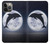 W3510 Dolphin Moon Night Hard Case and Leather Flip Case For iPhone 13 Pro Max
