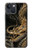 W0426 Gold Dragon Hard Case and Leather Flip Case For iPhone 13