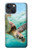 W1377 Ocean Sea Turtle Hard Case and Leather Flip Case For iPhone 13