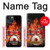 W1431 Skull Drum Fire Rock Hard Case and Leather Flip Case For iPhone 13