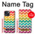 W2362 Rainbow Colorful Shavron Zig Zag Pattern Hard Case and Leather Flip Case For iPhone 13