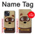 W2825 Cute Cartoon Raccoon Hard Case and Leather Flip Case For iPhone 13