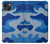 W2958 Army Blue Camo Camouflage Hard Case and Leather Flip Case For iPhone 13