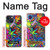 W3255 Colorful Art Pattern Hard Case and Leather Flip Case For iPhone 13