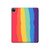 W3799 Cute Vertical Watercolor Rainbow Tablet Hard Case For iPad Pro 12.9 (2022, 2021, 2020, 2018), Air 13 (2024)