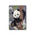 W3793 Cute Baby Panda Snow Painting Tablet Hard Case For iPad Air 2, iPad 9.7 (2017,2018), iPad 6, iPad 5