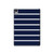 W2767 Navy White Striped Tablet Hard Case For iPad mini 6, iPad mini (2021)