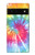 W1697 Tie Dye Colorful Graphic Printed Hard Case and Leather Flip Case For Google Pixel 6
