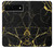 W2896 Gold Marble Graphic Printed Hard Case and Leather Flip Case For Google Pixel 6