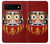 W3023 Japan Good Luck Daruma Doll Hard Case and Leather Flip Case For Google Pixel 6