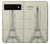 W3474 Eiffel Architectural Drawing Hard Case and Leather Flip Case For Google Pixel 6