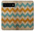 W3033 Vintage Wood Chevron Graphic Printed Hard Case and Leather Flip Case For Google Pixel 6 Pro