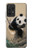 W2210 Panda Fluffy Art Painting Hard Case and Leather Flip Case For Samsung Galaxy A52s 5G