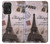 W2211 Paris Postcard Eiffel Tower Hard Case and Leather Flip Case For Samsung Galaxy A52s 5G