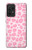 W2213 Pink Leopard Pattern Hard Case and Leather Flip Case For Samsung Galaxy A52s 5G