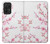 W3707 Pink Cherry Blossom Spring Flower Hard Case and Leather Flip Case For Samsung Galaxy A52s 5G