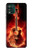 W0415 Fire Guitar Burn Hard Case and Leather Flip Case For Motorola Moto G Stylus 5G