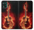 W0415 Fire Guitar Burn Hard Case and Leather Flip Case For Motorola Moto G Stylus 5G